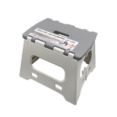Marchepied pliable 27 cm gris antidérapant