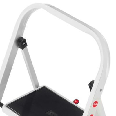 Marchepied pliable K20 acier 2 marches blanc Hailo
