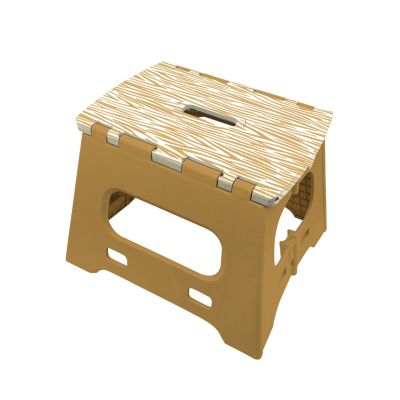 Marchepied pliant 27 cm décor zèbre plateforme antidérapant – Charge 150 kg