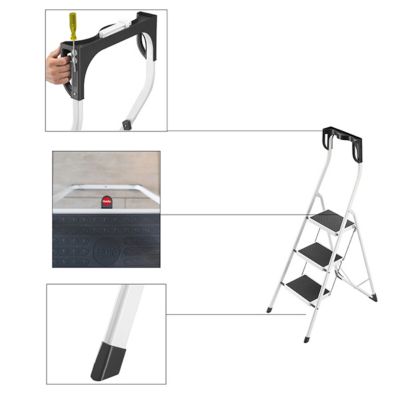 Marchepied pliant 3 marches - Hauteur de travail maximum 2.69m - 4343-011