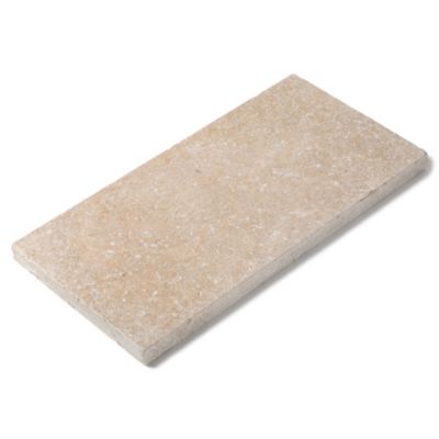 Margelle de piscine Pierre d'Egypte Beige 60x30x3 cm Bord Droit (à l'unité) - RO'MA NATURE