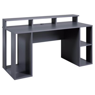 MARIO - Bureau Gamer Multi-Rangement Anthracite