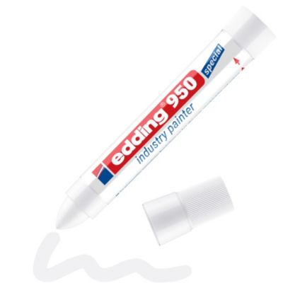 Marqueur de pâte couvrante spécial industrie Edding e-950 blanc