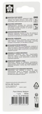 Marqueur peinture pointe medium blanc Sakura