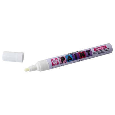 Marqueur peinture pointe medium blanc Sakura