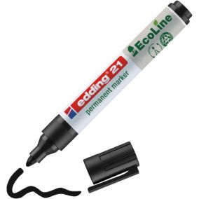 Marqueur permanent noir Edding Ecoline e-21 pointe de 1.5 à 3 mm