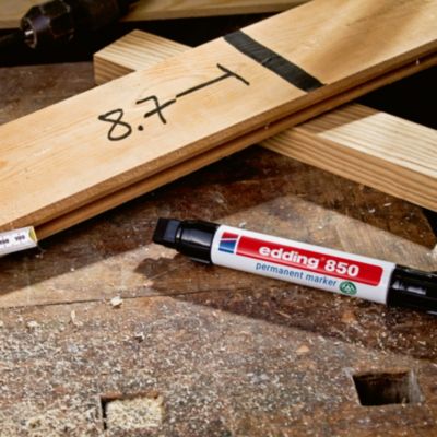 Marqueur permanent taille XXL tout matériaux, corps aluminium Edding e-850