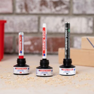 Marqueur Effaçable à Sec Corps Plastique Pointe Ogive Noir PERGAMY - - Val D'eure