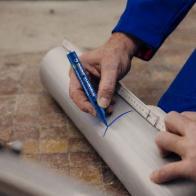 Marqueur permanent tout matériaux - corps aluminium Edding e-2000, lot de 3