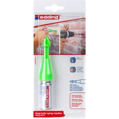 Marqueur spray zone inaccessible de craie liquide vert fluo Edding 8870 Marxman