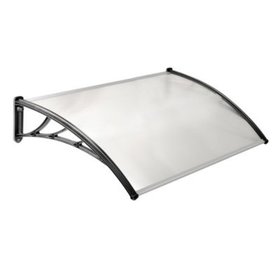 Marquise de porte transparente 150 x 80 cm  Protection intempéries  TERRE JARDIN