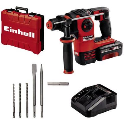 Marteau perforateur sans fil HEROCCO 18 V Power X-Change Kit +5, SDS-Plus, 2,2 J, 1x 3,0 Ah