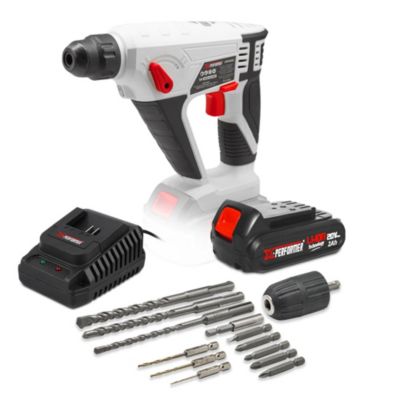 Marteau perforateur sans fil X-Performer 20V avec batterie 2Ah et chargeur rapide 1H