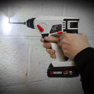 Marteau perforateur sans fil X-Performer 20V avec batterie 2Ah et chargeur rapide 1H