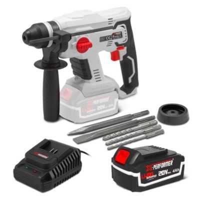 Marteau perforateur sans fil X-Performer 20V avec batterie 4Ah et chargeur rapide 2H