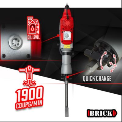 Marteau piqueur 1700W - 60 Joules avec coffret - Brick