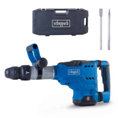 Marteau Piqueur AB2000 Scheppach - 1700W - 60J - Mandrin SDS-Max - mallette de transport, burin pointu + burin plat inclus