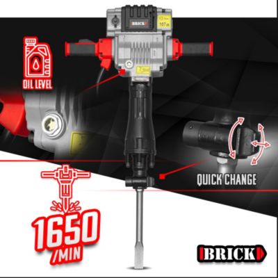 Marteau piqueur PRO 2100W - 85 Joules avec coffret - Brick