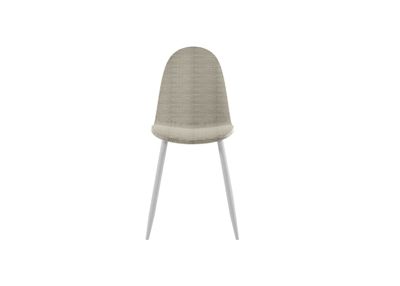Martina Chaise Imitation Rotin Beige 4 Pcs