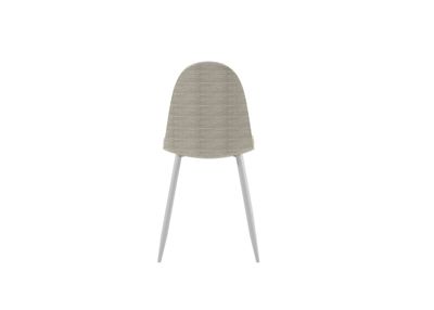 Martina Chaise Imitation Rotin Beige 4 Pcs