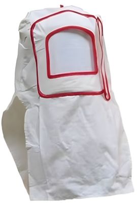 Masque Cagoule Visière de Protection de Sablage Blanc