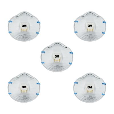 Masque coque FFP2 avec valve expiratoire 3M, 5 pièces