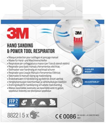 Masque coque FFP2 avec valve expiratoire 3M, 5 pièces