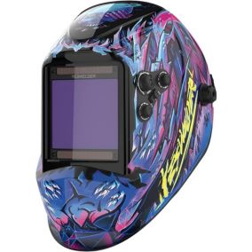 Masque de Soudage à Couleur Véritable, 10X9cm Grand écran de Vue Auto Casque de Soudage à énergie Solaire, 4 capteurs d'arc