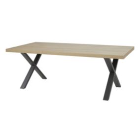 MASSIRE - Table Rectangulaire 230cm Aspect Bois