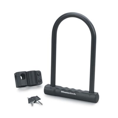 Masterlock - Antivol U - 180 mm - Diametre 12 mm - Corps Acier - Noir