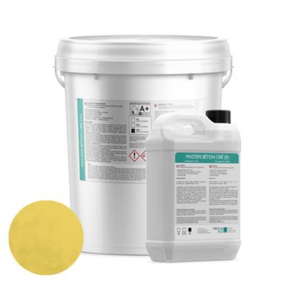 Masters Béton Ciré (sols et murs) - 10m² (20kg + 6L) - Teinte : Moutarde
