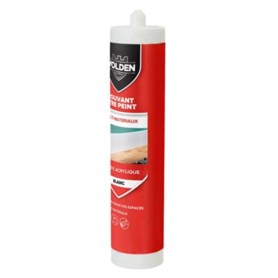 Mastic acrylique multi-matériaux Volden blanc 280ml