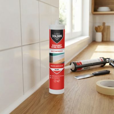 Mastic acrylique multi-matériaux Volden blanc 280ml