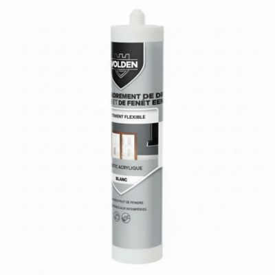 Mastic acrylique porte et fenêtre Volden blanc 280ml