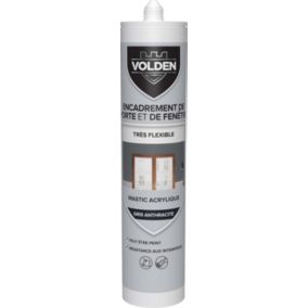 Mastic acrylique pour encadrement porte et fenêtre gris 280ML Volden