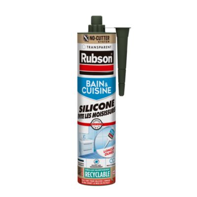 Mastic bain et cuisine Rubson transparent 280ml