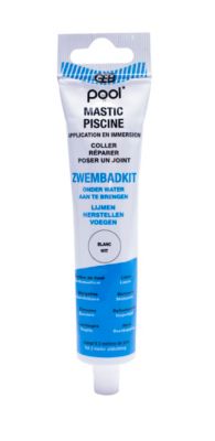 Mastic blanc polymère pour piscine 80ml