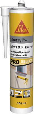 Mastic acrylique blanc pour combler des fissures Semin -  intérieur/extérieur - cartouche de 310 ml