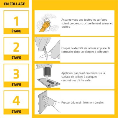 Mastic colle blanc 300 ml Sikaflex PRO 11 FC SIKA vendu par 2