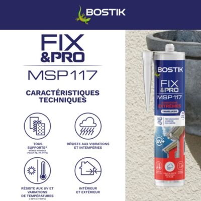 Mastic-colle Bostik FIX&PRO MSP 117 Conditions extrêmes