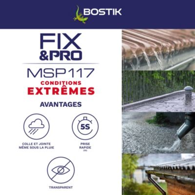 Mastic-colle Bostik FIX&PRO MSP 117 Conditions extrêmes