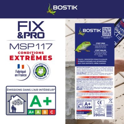 Mastic-colle Bostik FIX&PRO MSP 117 Conditions extrêmes