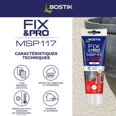 Mastic-colle Bostik FIX&PRO MSP 117 Conditions extrêmes