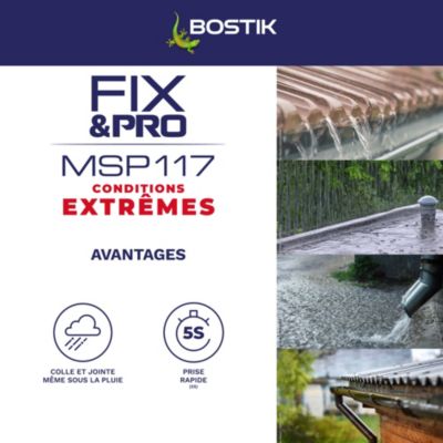 Mastic-colle Bostik FIX&PRO MSP 117 Conditions extrêmes