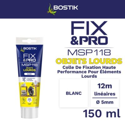 Mastic-colle Bostik FIX&PRO MSP 118 Objets lourds