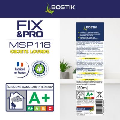 Mastic-colle Bostik FIX&PRO MSP 118 Objets lourds