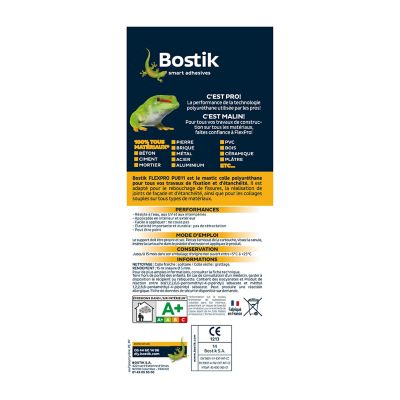 Mastic Colle Bostik Flexpro PU 811 blanc 300ml vendu par 3 pièces