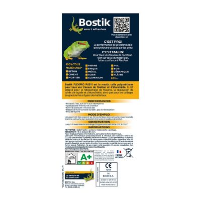 Mastic colle Bostik Flexpro PU 811 blanc 300ml