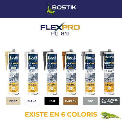 Mastic colle Bostik Flexpro PU 811 blanc 300ml