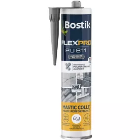 Mastic colle Bostik Flexpro PU 811 gris anthracite 300ml